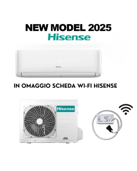 Hisense Climatizzatore Serie NEW MODEL 2025 EASY SMART 12000 BTU Inverter CA35LR03G + AS35LR03W R-32 + Modulo Wi-FI Omaggio