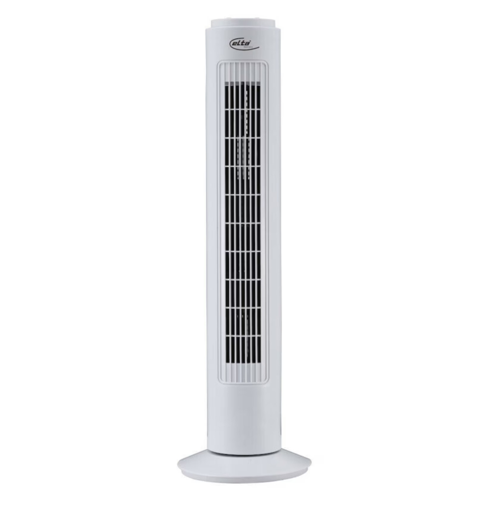 ELTA  Ventilatore A Torre Oscillante 90° 40W Con 3 Velocità Timer fino a 120min - Bianco TF-45.2