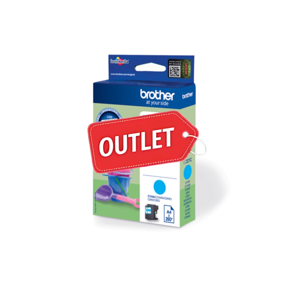 Cartuccia originale Brother LC221C Ciano