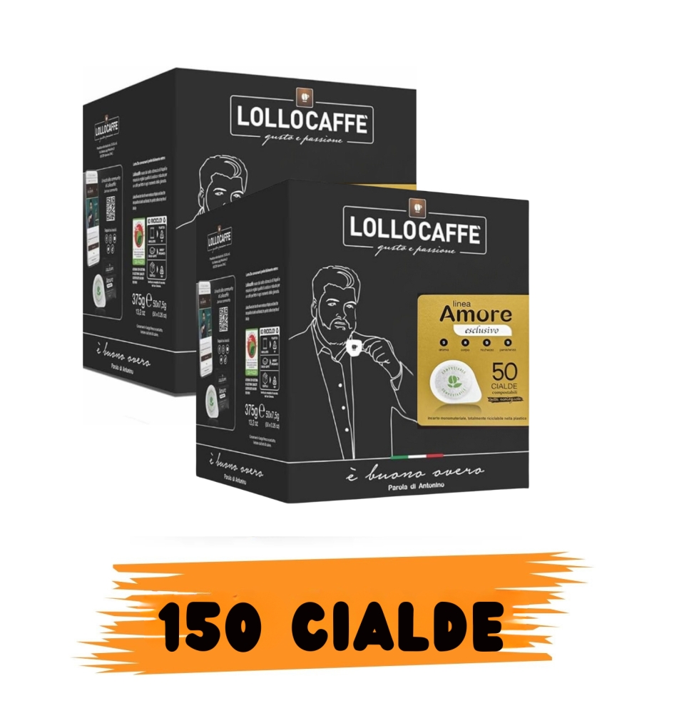 LOLLO CAFFÈ linea amore gusto esclusivo 150 cialde miscela oro