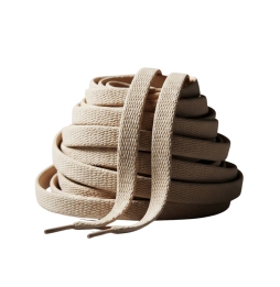 EcoPrice® Lacci Piatti da 4 mm per scarpe sportive e stivali - 2 Paia BEIGE