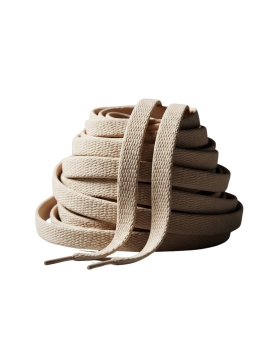 EcoPrice® Lacci Piatti da 4 mm per scarpe sportive e stivali - 2 Paia BEIGE