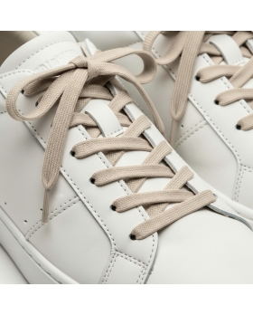 EcoPrice® Lacci Piatti da 4 mm per scarpe sportive e stivali - 2 Paia BEIGE