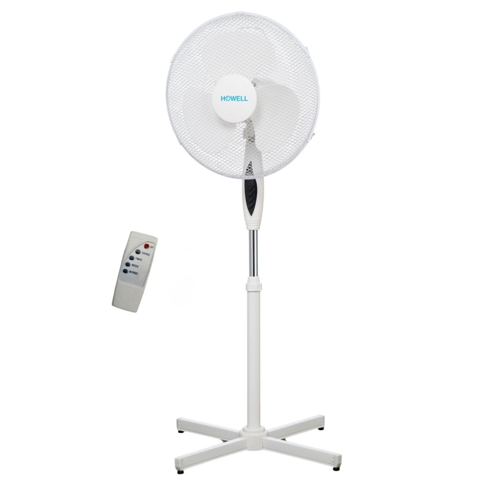 HOWELL VEP442MR Ventilatore A Piantana 45W Con Telecomando Pale Da 40cm