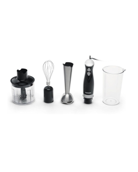 TELEFUNKEN Frullatore a Immersione 800W con Tritatutto da 500ml e Bicchiere da 700ml – Gambo e Lame in Acciaio Inox  M07442