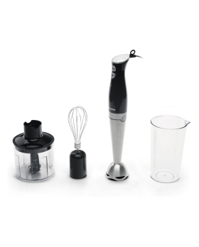 TELEFUNKEN Frullatore a Immersione 800W con Tritatutto da 500ml e Bicchiere da 700ml – Gambo e Lame in Acciaio Inox  M07442