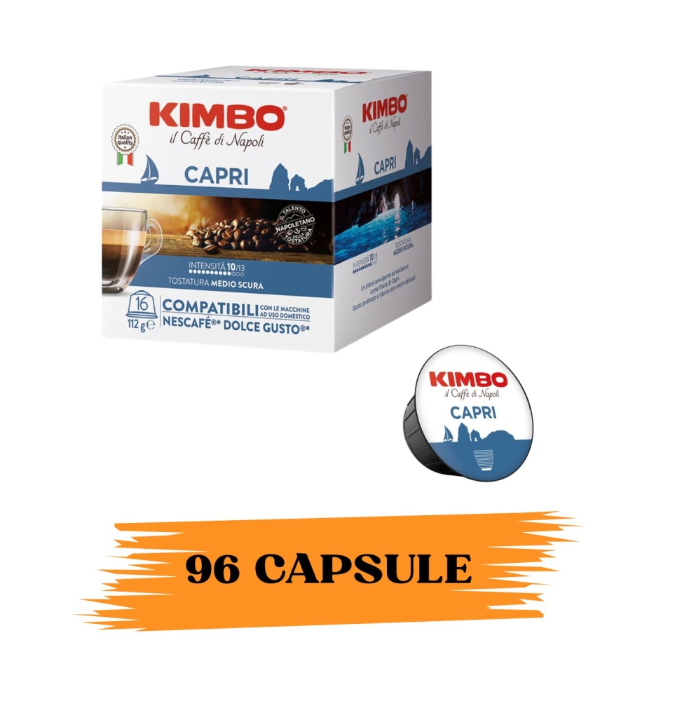 Kimbo Capsule Compatibili Dolce Gusto Capri 96 Pz