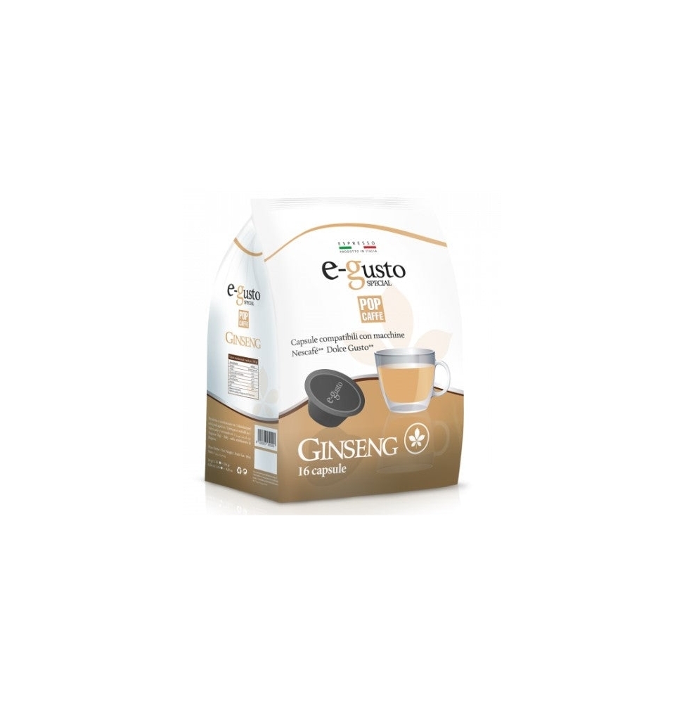 Pop Caffè Ginseng Capsule Comp. Nescafè Dolce Gusto 16pz