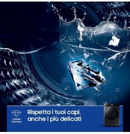 Samsung Asciugatrice 16 Kg Classe A+++ Inverter con Pompa di Calore Profondità 84 cm Wi-Fi colore Nero - DV16DG8600BVU3