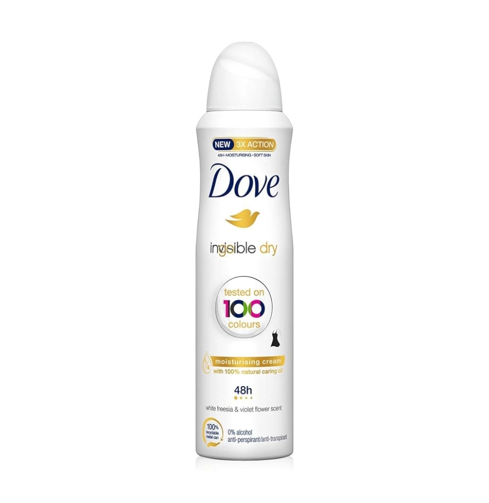 DOVE AEROSOL SPRAY INVISIBLE DRY 48H