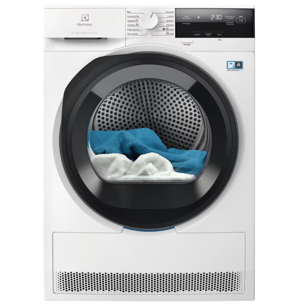Electrolux Asciugatrice EW7H392G Serie 700 DelicateCare 9 Kg Classe A++ Pompa di calore