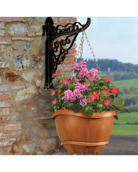 BAMA VASO A GONDOLA CON CIOTOLA E CATENA 28 CM COLORE TERRACOTTA