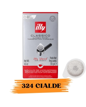 ILLY Caffè 324 Cialde Tostato Classico - 18 Confezione Da 18 Pz