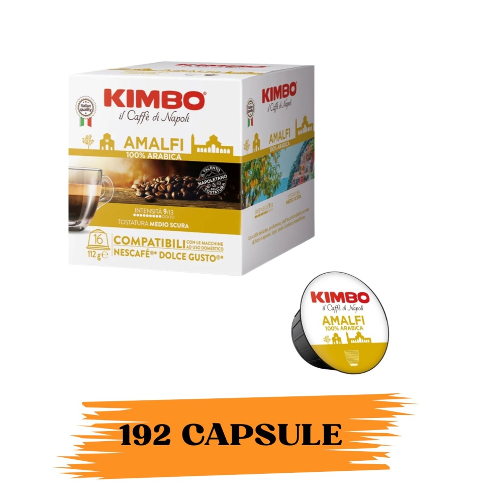 Kimbo Capsule Compatibili Dolce Gusto Amalfi (192 Pz)