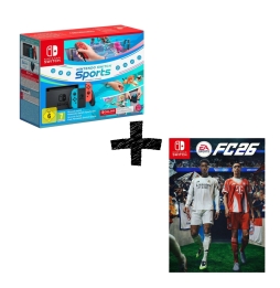 Switch Console 1.1 Neon Blue / Neon Red + Switch Sport + Fascia + 12 Mesi NSO+FC26