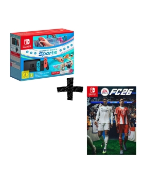 Switch Console 1.1 Neon Blue / Neon Red + Switch Sport + Fascia + 12 Mesi NSO+FC26