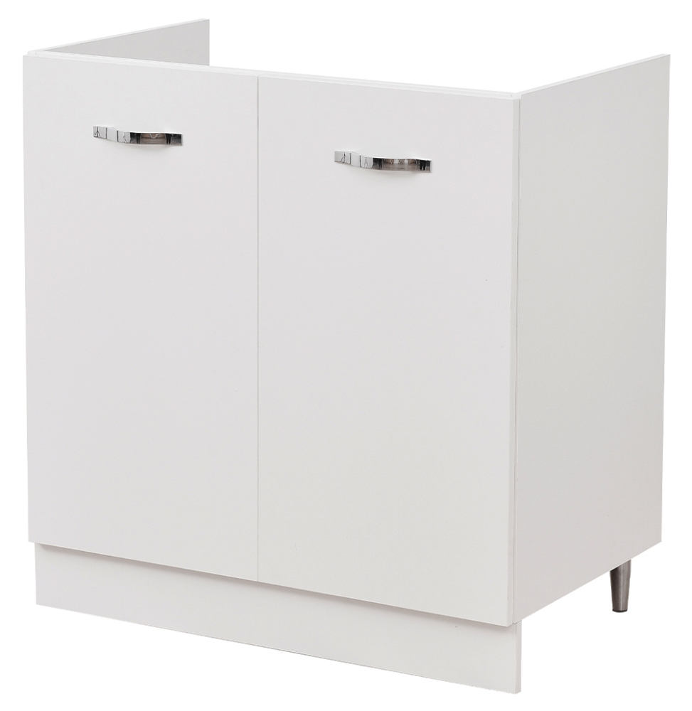 Mobile Sottolavello per Cucina Componibile Mobiletto Colore Bianco 2 Ante
