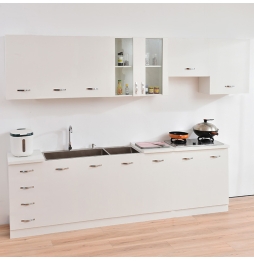 Mobile Sottolavello per Cucina Componibile Mobiletto Colore Bianco 2 Ante
