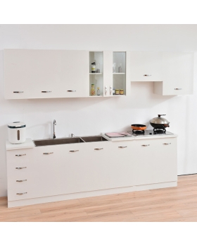 Mobile Sottolavello per Cucina Componibile Mobiletto Colore Bianco 2 Ante