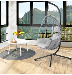 Poltrona Sospesa Giardino Sedia Dondolo Amaca...