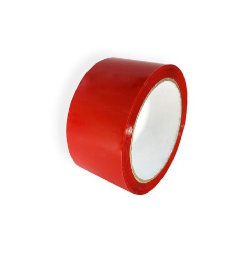 EcoPrice® Nastro Adesivo Imballaggio Colorato Red 48mmx66m 1 Rotolo
