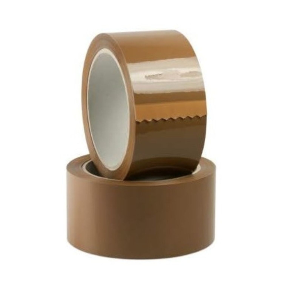 EcoPrice® Nastro Adesivo Imballaggio Colorato Avana C. 48mmx132m 1 Rotolo