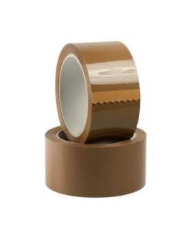 EcoPrice® Nastro Adesivo Imballaggio Colorato Avana C. 48mmx132m 1 Rotolo