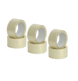 EcoPrice®  Nastro Adesivo Imballaggio Trasparente Yellow 48mmx66m 36 Rotoli Scotch