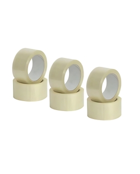 EcoPrice®  Nastro Adesivo Imballaggio Trasparente Yellow 48mmx66m 36 Rotoli Scotch
