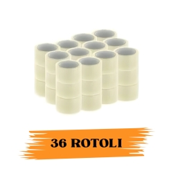 EcoPrice®  Nastro Adesivo Imballaggio Trasparente Yellow 48mmx66m 36 Rotoli Scotch