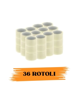 EcoPrice®  Nastro Adesivo Imballaggio Trasparente Yellow 48mmx66m 36 Rotoli Scotch