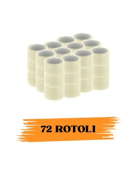 EcoPrice®  Nastro Adesivo Imballaggio Trasparente Yellow 48mmx66m 72 Rotoli Scotch