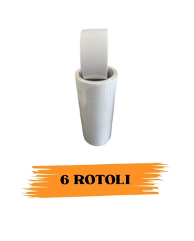 EcoPrice® Nastro Adesivo Imballaggio Colorato Bianco 48mmx66m 6 Rotoli Scotch