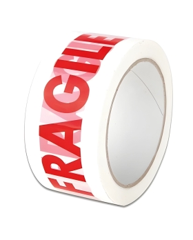 EcoPrice® Nastro Adesivo Imballaggio FRAGILE 48mmx66m 72 Rotoli Scotch