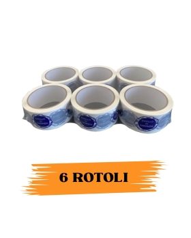 EcoPrice® Nastro Adesivo Imballaggio SIGILLO DI GARANZIA 48mmx66m 6 Rotoli Scotch
