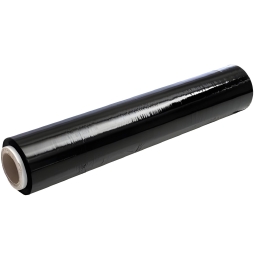 EcoPrice® Pellicola Film Estensibile Nero Da 1,8 Kg 23 Micron Bobina Super Resistente 1 Rotolo