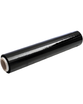 EcoPrice® Pellicola Film Estensibile Nero Da 1,8 Kg 23 Micron Bobina Super Resistente 1 Rotolo
