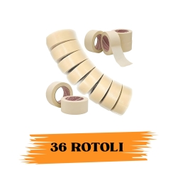 EcoPrice® Nastro Adesivo Carta Gommata 48mmx50m...