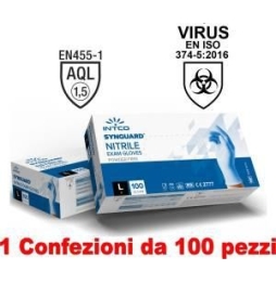 1CONF. DA 100PZ - TAGLIA L - GUANTI IN NITRILE...