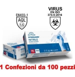1conf. da 100pz - taglia xl - guanti in nitrile...