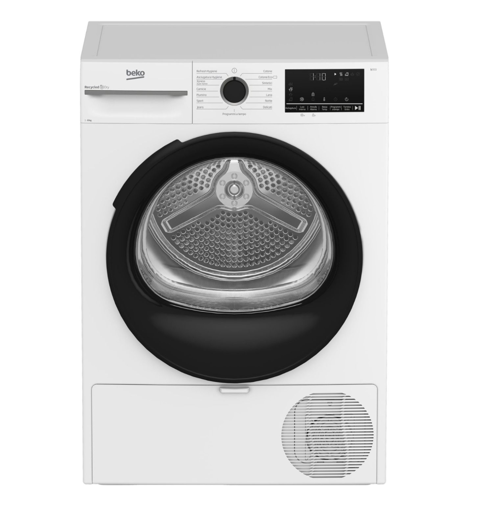 Beko MWBMT481BI: Asciugatrice 8kg, classe A+++