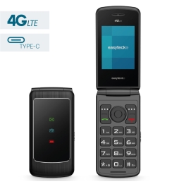 CELLULARE EASYTECK F400 2.4 4G FOLD BLACK