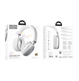 CUFFIE BLUETOOTH HOCO W35 MAX SILVER