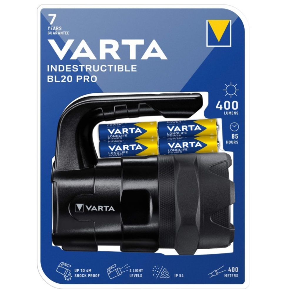 Varta INDESTRUCTIBLE BL20 PRO Torcia a mano Nero LED