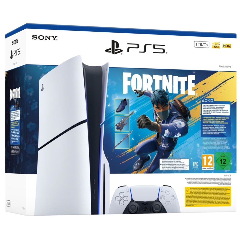 Playstation 5 Slim 1TB + Fortnite Flowering Chaos