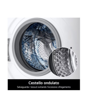 Lavatrice 9kg  Serie A1 Classe A  1400 giri, Programma Igiene con vapore, Display grande, Design essenziale  White
