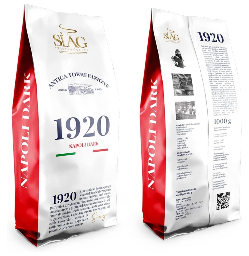 Siag Caffe Grani Napoli Dark 1920 1Kg