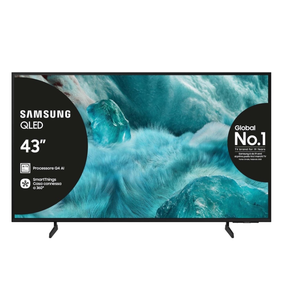 TV QLED 43 SAMSUNG QE43Q7FAAUXXH SMART TV EUROPA BLACK