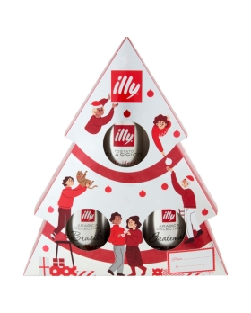 Illy Caffe Macinato Christmas Brasile+Guatemala+Classico 125gx3