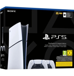 PS5 Console Digital Slim 825GB +2 Dualsense White ITA